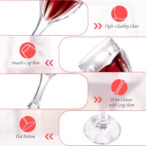 Crystal Red Wine Glasses Set of 2 (2 Count)