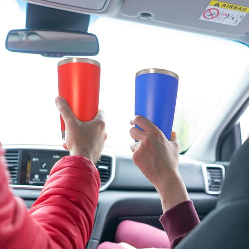 20 oz Tumbler Insulated Tumblers Stainless Steel Coffee Mug (Dark Blue)