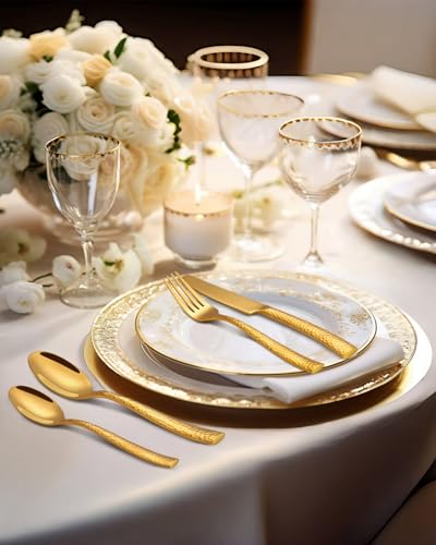 Gold Silverware Set (20 Count)