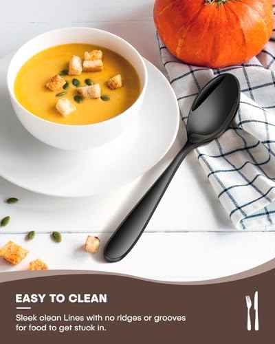 Black Silverware Set (40 Count)