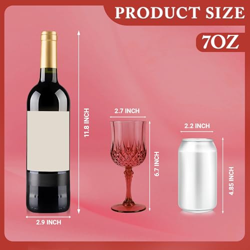 24Pack Plastic Wine Glasses (24 Count)