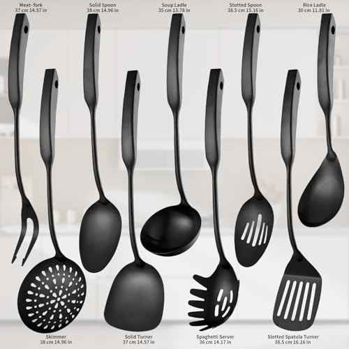 9PCS Silverware Set for 304 Stainless Steel Kitchen Utensils Set Cooking Utensil Set (9 Count)