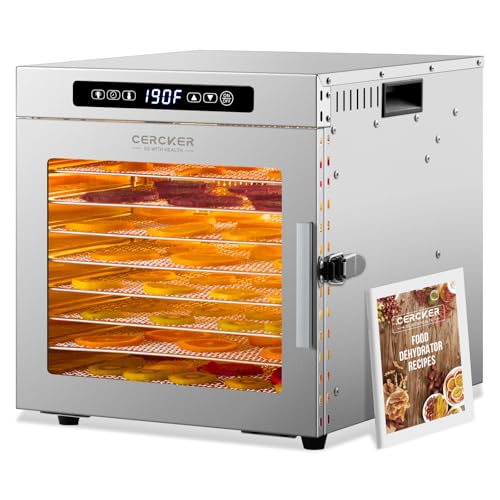Meat Dehydrator for Jerky Maker 9 Trays 1000W Dryer Machine for Fruit Beef
