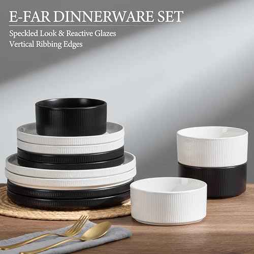 12 Piece Plates and Bowls Sets