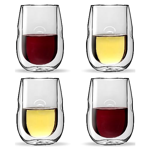 Moderna Artisan Series Double Wall Insulated 10 oz Wine Glasses