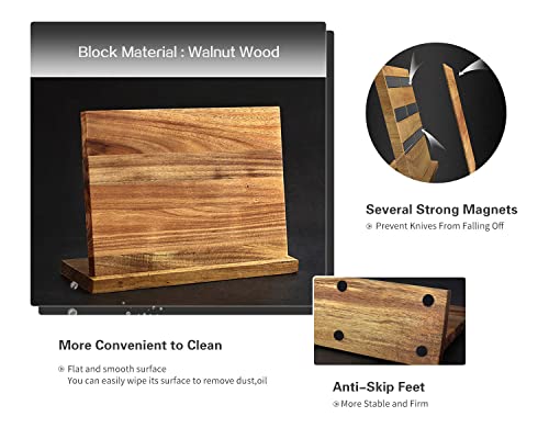 Cleaver Knife Set with Magnetic Block (5 Count)