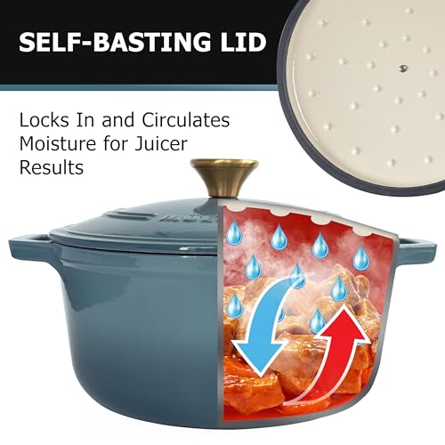 6 Quart Enameled Cast Iron Pot Dutch Oven