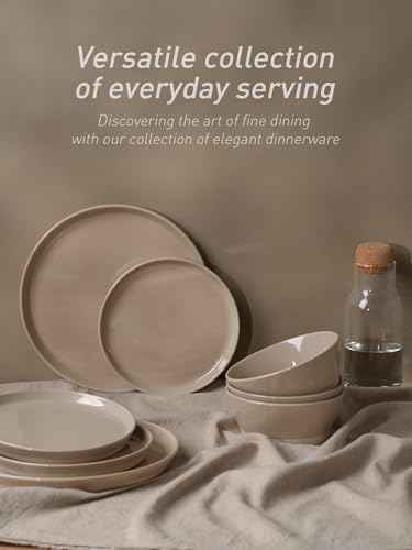 Saturn Stoneware Dinnerware Set with Pasta Bowl (16 Count)