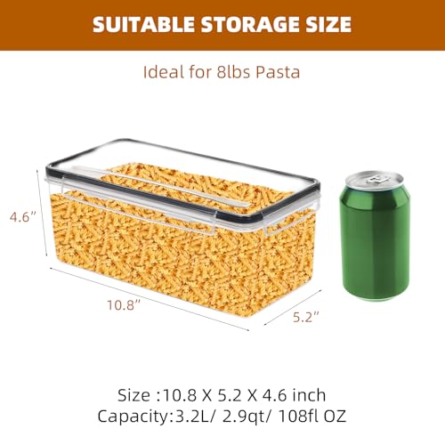 8pc 3.2L Airtight Canisters with Lids (8 pcs(3.2L))