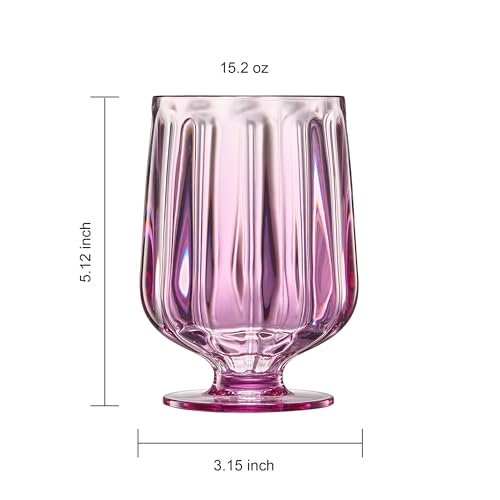 Unbreakable Premium Drinking Glasses Set of 4