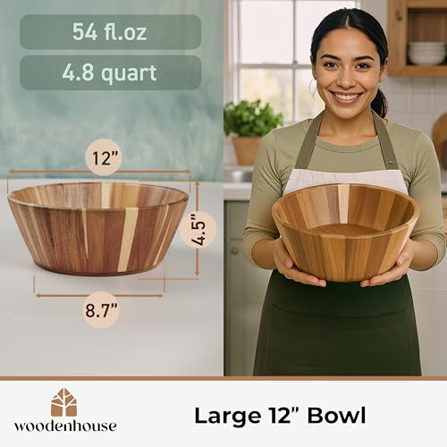 Wooden Salad Bowl (Round / 1 Piece)
