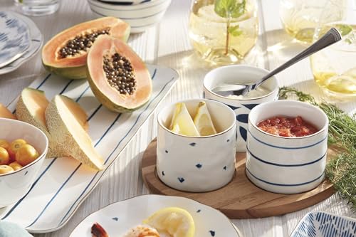 Blue Bay 4 Piece Snack Bowl & Tray Set (Snack Bowls, Round)