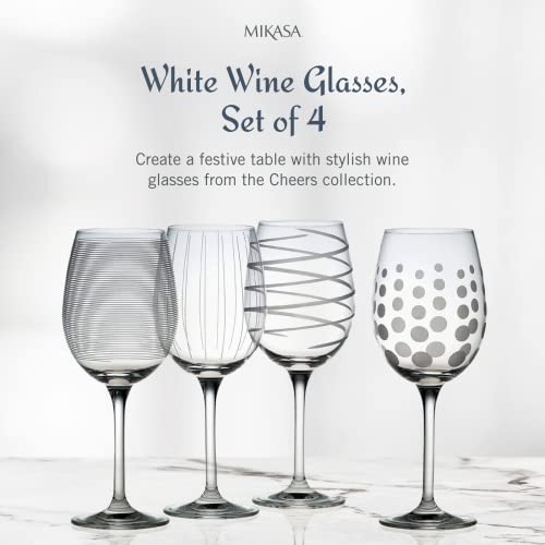 Cheers White Wine Glasses Set of 4
