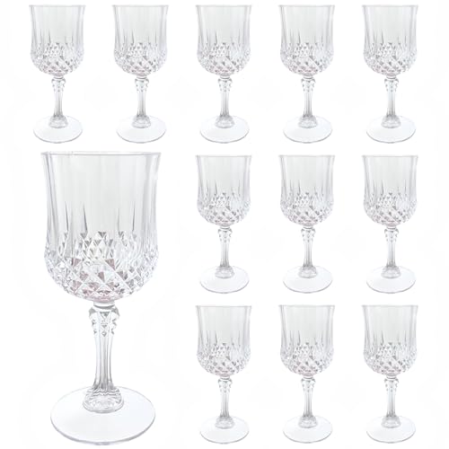 12Pack Plastic Wine Glasses (12 Count)