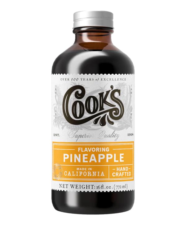 Cook's, Pineapple Flavoring for Baking, Candies, Cakes, Smoothies, Beverages, 16 oz - Nestoria