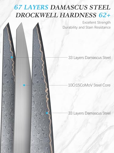 Damascus 3PCS Knife Set (3 Count)