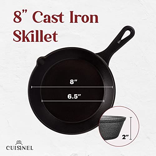 Cast Iron Skillet with Lid (8")