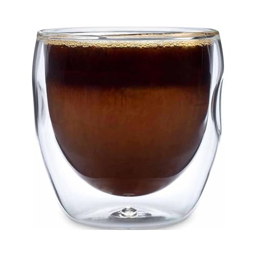 Moderna Artisan Series Double Wall 8 oz Beverage Glasses (8 Ounces)