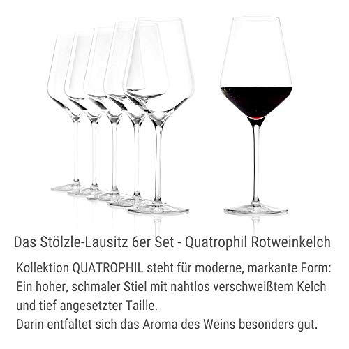 Red Wine Glasses Quatrophil Set of 6 (6 Count)