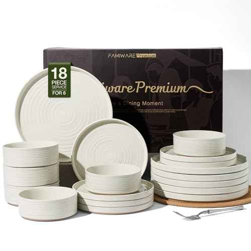 Stoneware Dinnerware Sets (18 Count)