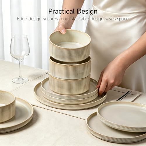 Stoneware Dinnerware Sets for 4 (12 Count)