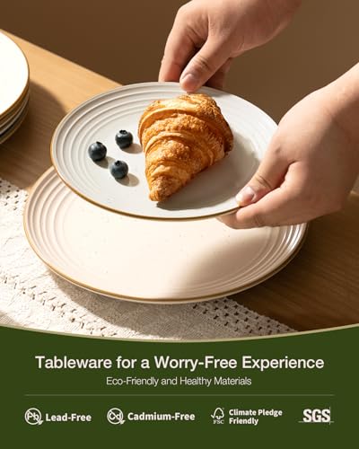 Jupiter Plates and Bowls Sets with Rim (12 Count)