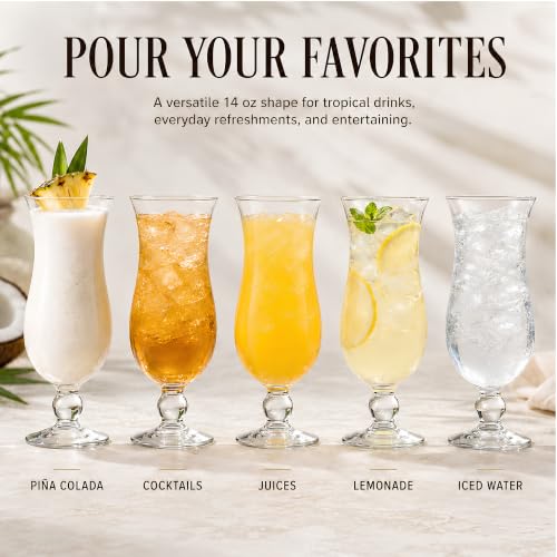 6 Pack Hurricane Glass (6 Count)