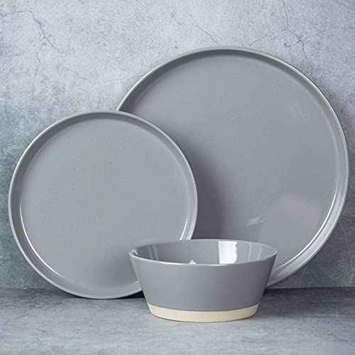 Saturn Stoneware Dinnerware Set with Pasta Bowl (16 Count)