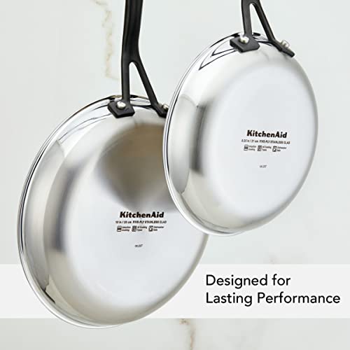 5 Ply Clad Polished Stainless Steel Frying Pan