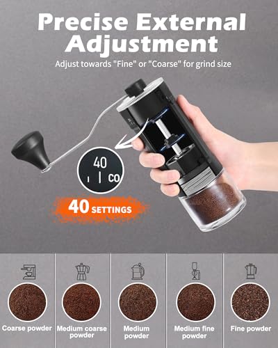 Manual Coffee Grinder With Ceramics Burr For Espresso