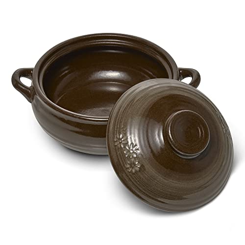 Dolsot Korean Stone Bowl Clay Pots For Cooking Korean Pot Ceramic Cooking Pot Korean Stone Bowl Onggi Kimchi Stone Donabe Crazy Claypot Ttukbaegi With Lid 뚝배기