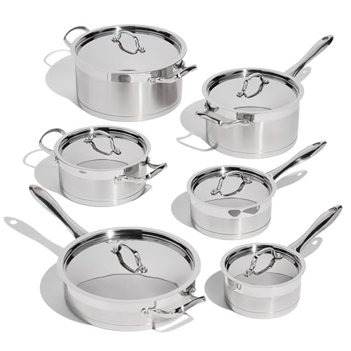 s Commercial Capsule Technology Stainless Steel Kitchen Pots and Pans Set