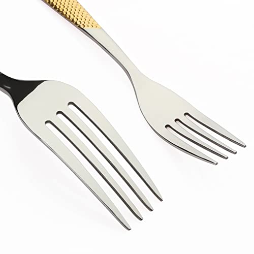 40 Piece Gold Silverware Set Stainless Steel Flatware Set Cutlery Set (20 Count)