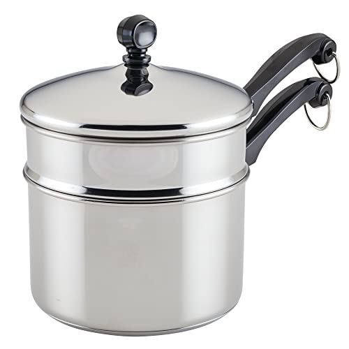 Classic Series Double Boiler and Saucepan with Lid