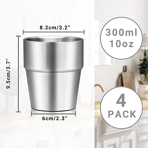 Metal Cup 10 oz Insulated Tumbler (stepped / 10oz,4pcs)