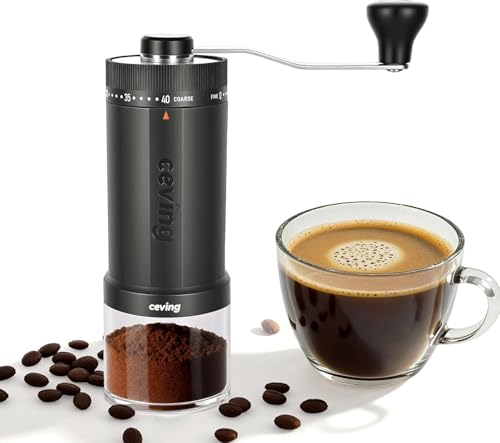 World's First 60g Large Capacity Manual Coffee Grinder (MEGA Gray / Ceramic Burr)