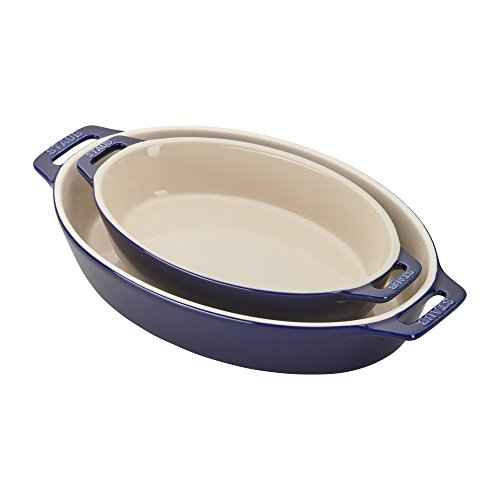 Ceramic 2 pc Oval Baking Dish Set (34.4 Ounce)