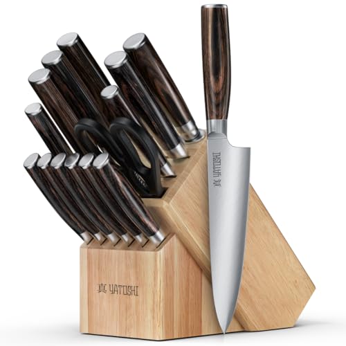 Yatoshi 15 Piece Knife Block Set
