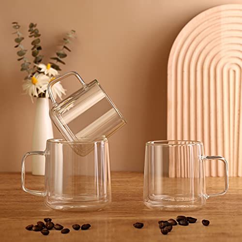 10oz Glass Coffee Mugs (10oz(2 pack))