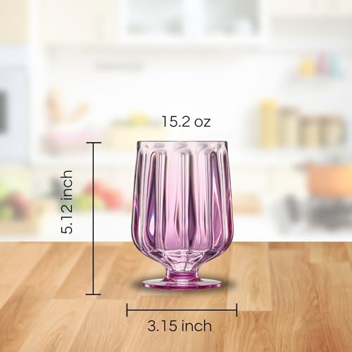 Unbreakable Premium Drinking Glasses Set of 4