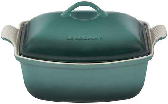 Le Creuset Heritage Stoneware Deep Baker with Lid, 4.5 qt., Artichaut