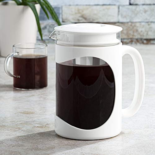 Burke Deluxe Cold Brew Iced Coffee Maker (1.6 Quart / White)