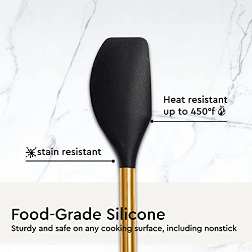 Black and Gold Kitchen Utensils Set (Black & Gold)