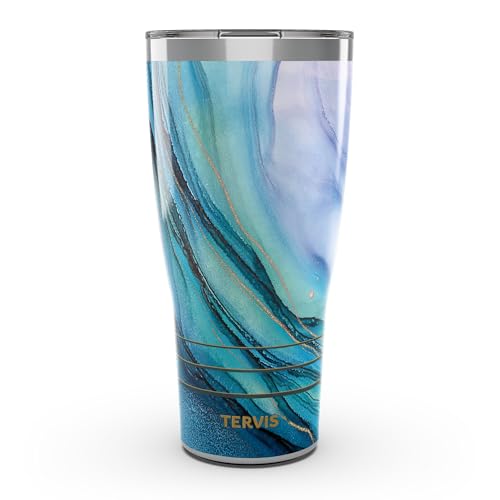 Traveler® 30oz Tumbler (Inkreel - Teal Wave / 30oz Traveler with Slider Lid)
