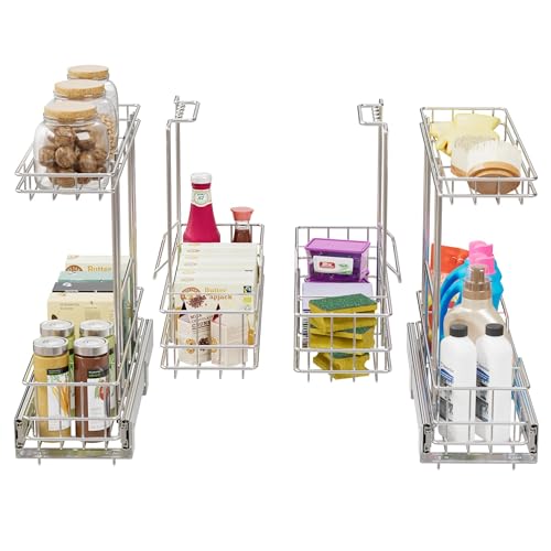 2 Tier Under Sink Organizer 11" W X18 D (11" W X18"D)