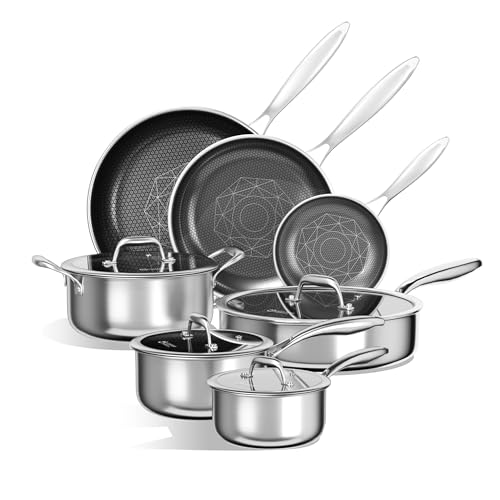 11 Pcs Pots and Pans Set (11 Count)