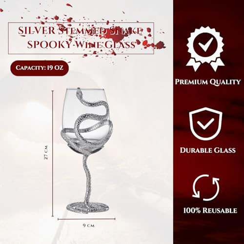 Stemmed Snake Wine Glasses