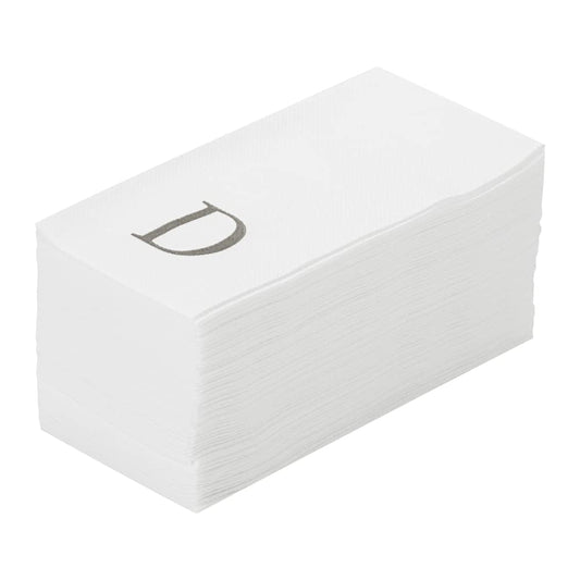 Silver D White Linen Feel Guest Towel Napkin (2000 Count)