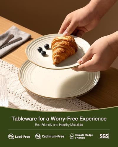 Jupiter Plates and Bowls Sets with Rim (12 Count)