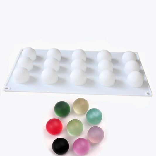 3D Ice Ball Eyeball Chocolate Bath Bomb Round Soap Candy 1inch Maker Mold Silicone